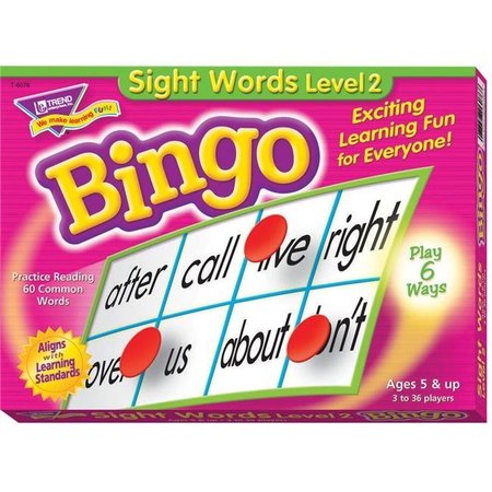 TREND ENTERPRISES Trend Enterprises 1328157 Game Bingo Sight Words Level 2 1328157